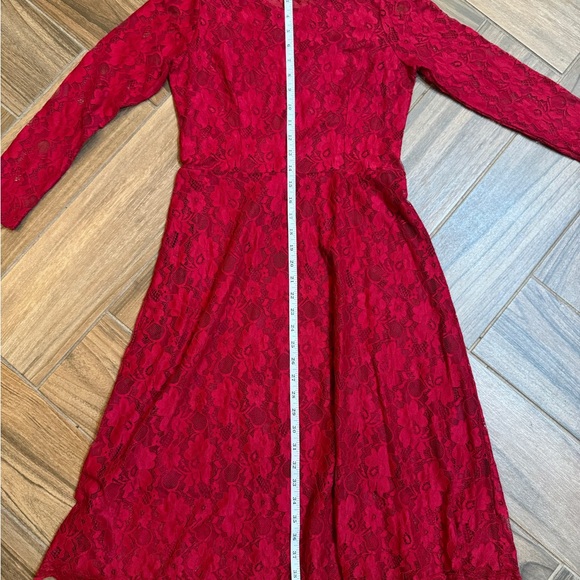 💜 2/$15 Little Red Dress long sleeves - Picture 8 of 10